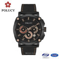 Private Label Mens Carbon-Faser-Watch mit Chronographen-Funktion